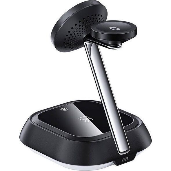 Ładowarka Acefast Ładowarka bezprzewodowa 3w1 Acefast E16 LED (czarna) 13171096 6974316281917
