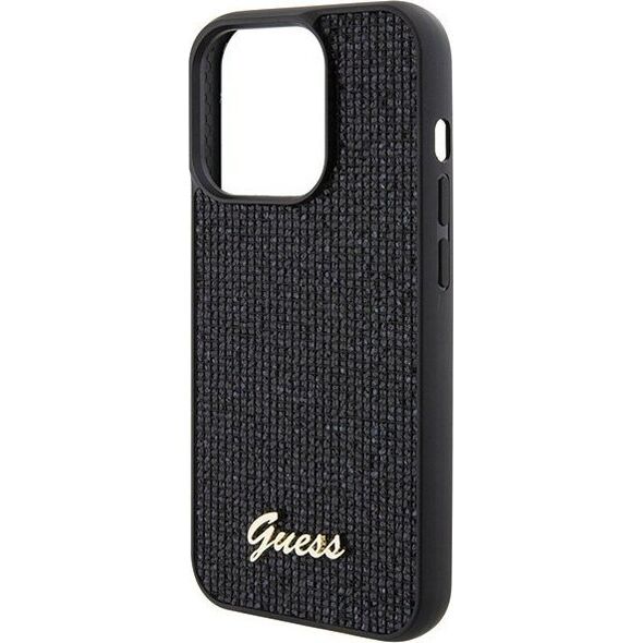 Guess Guess GUHCP15LPMSDGSK iPhone 15 Pro 6.1" czarny/black hardcase Disco Metal Script 13171165 3666339173456