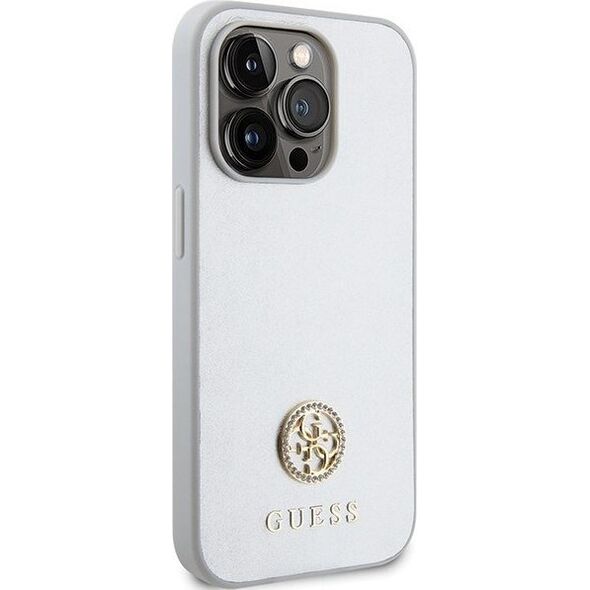 Guess Guess GUHCP15LPS4DGPS iPhone 15 Pro 6.1" srebrny/silver hardcase Strass Metal Logo 13171296 3666339151164