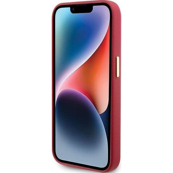 Guess Guess GUHCP15LSMBSLM iPhone 15 Pro 6.1" magenta hardcase Silicone Script Metal Logo & Frame 13171297 3666339149062