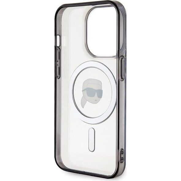 Karl Lagerfeld Karl Lagerfeld KLHMP15LHKHNOTK iPhone 15 Pro 6.1" transparent hardcase IML Karl`s Head MagSafe 13177393 3666339161934