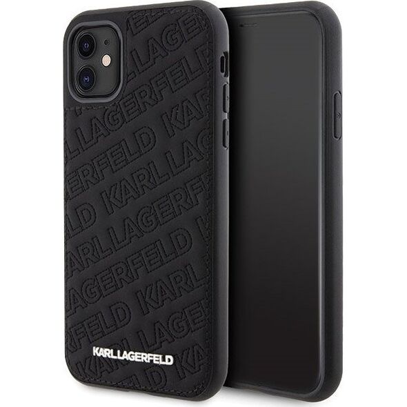 Karl Lagerfeld Karl Lagerfeld KLHCN61PQKPMK iPhone 11 / Xr 6.1" czarny/black hardcase Quilted K Pattern 13177508 3666339164959