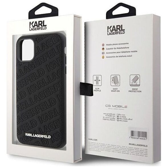 Karl Lagerfeld Karl Lagerfeld KLHCN61PQKPMK iPhone 11 / Xr 6.1" czarny/black hardcase Quilted K Pattern 13177508 3666339164959