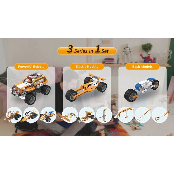 Makerzoid Makerzoid Superbot - zestaw ponad 400 klocków edukacyjnych z możliwością kodowania - Gwarancja bezpieczeństwa. Proste raty. Bezpłatna wysyłka od 170 zł. 13179021 6974810050026