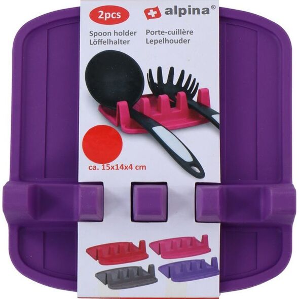 Alpina Alpina - Uchwyt na łyżki / przybory kuchenne 2 szt. (fioletowy) 13189650 5904501202916