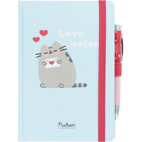 Pusheen Pusheen - Notanik + długopis latarka z kolekcji Purrfect Love 13196500 8435497277413