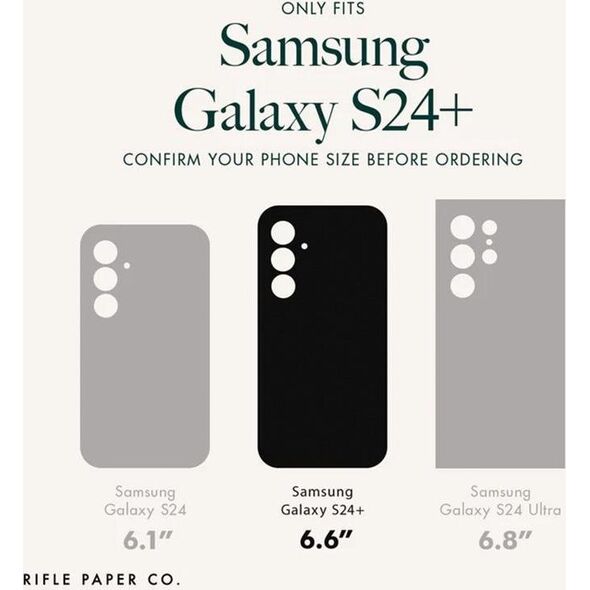 Rifle Paper Rifle Paper Clear - Etui Samsungsung Galaxy S24+ (Petite Fleurs) 13196796 840171736793