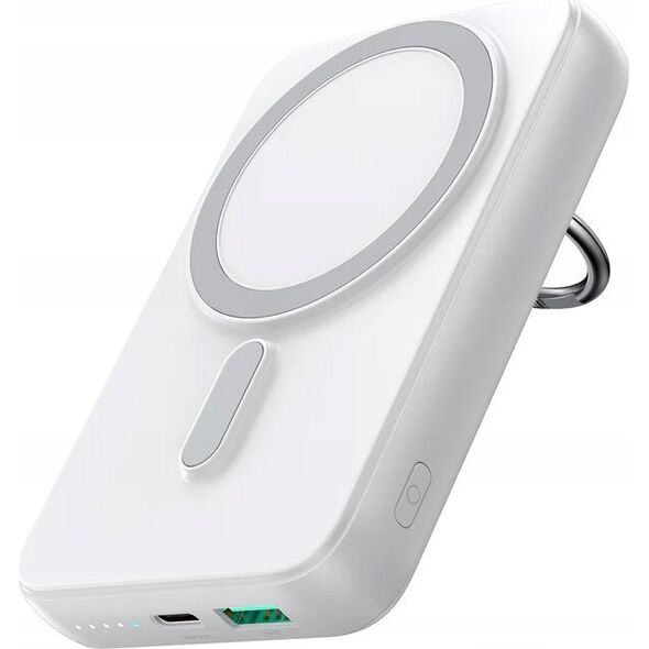 Powerbank Joyroom Joyroom JR-W050 10000mAh 20W MagSafe z ringiem i podstawką biały 13217633 6956116745059
