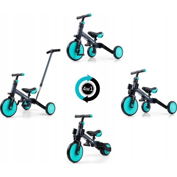 Milly Mally Rowerek Ride On - Bike 4w1 OPTIMUS PLUS Mint 13219793 5901761128536