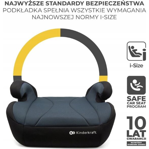 Fotelik samochodowy KinderKraft Fotelik I-BOOST BLACK 13219842 5902533924813