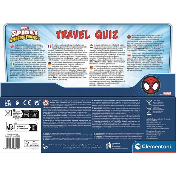 Clementoni Gra Travel Quiz Spidey 13220945 8005125168064