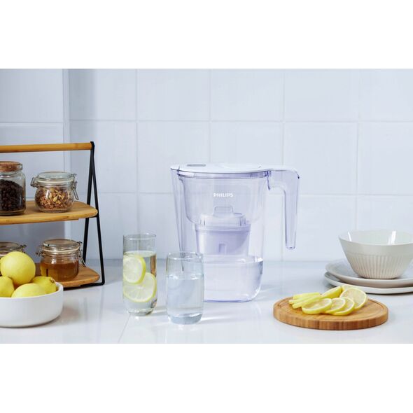 Dzbanek filtrujący Philips Philips AWP2933WHT6/58 biały + filtry 6 szt. 13227800 4895244607285