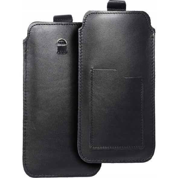 OEM Skórzana uniwersalna wsuwka z pull-up - ROYAL / czarny - Rozmiar 2XL+tall - SAMSUNG S21 ULTRA / HUAWEI P Smart 2021 / XIAOMI Redmi 12 / OPPO A98 5G 13231952 5903396224119