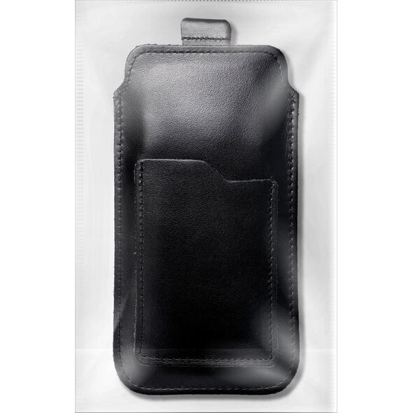 OEM Skórzana uniwersalna wsuwka z pull-up - ROYAL / czarny - Rozmiar 2XL+tall - SAMSUNG S21 ULTRA / HUAWEI P Smart 2021 / XIAOMI Redmi 12 / OPPO A98 5G 13231952 5903396224119