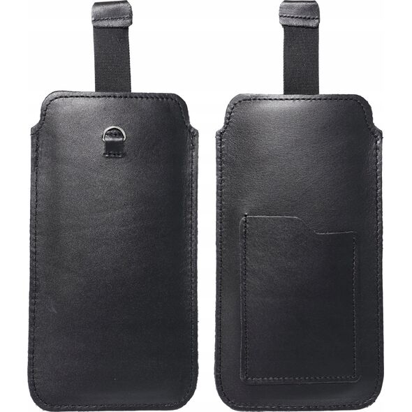 OEM Skórzana uniwersalna wsuwka z pull-up - ROYAL / czarny - Rozmiar 2XL+wide - SAMSUNG A12 / NOTE 9 / XIAOMI REDMI NOTE 10 PRO 13231953 5903396224010
