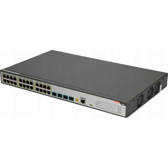 Switch Fiberhome FiberHome S4820-28T-X-PE-AC łącza sieciowe Zarządzany L2/L3 Gigabit Ethernet (10/100/1000) Obsługa PoE 1U Czarny, Szary 13234363 6975489914237