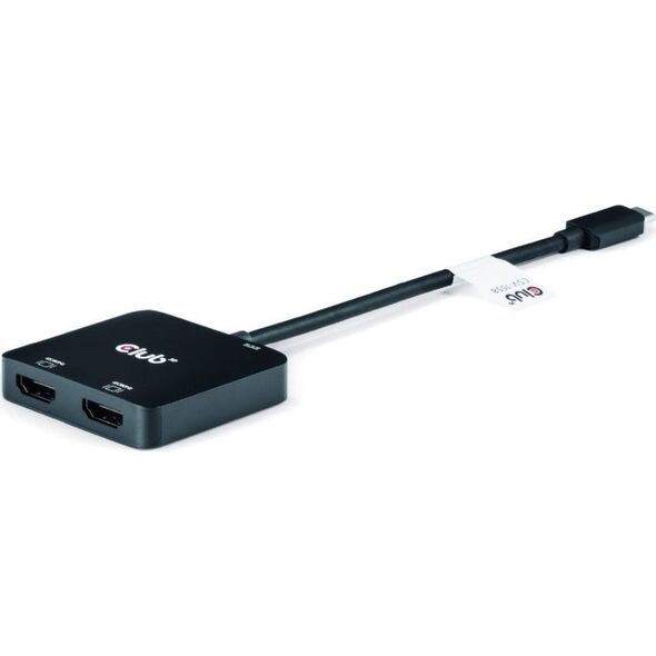 HUB USB Club 3D Club3D MST-Hub USB 3.2 Typ C > 2x HDMI 4K60Hz +100W PD St/Bu retail 13238168 8719214472979