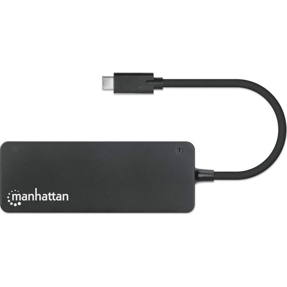 HUB USB Manhattan Manhattan 168410 huby i koncentratory USB Type-C 5000 Mbit/s Czarny 13238529 766623168410