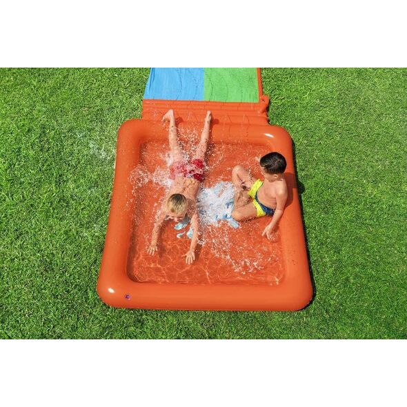 1life Podwójny Ślizg wodny Super Splash dla dzieci 3+ BESTWAY Tor 531cm + Brodzik 129 l + Natrysk 13240244 6941607348611