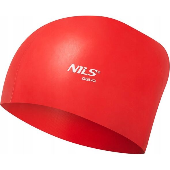 Nils Extreme NQC JEDNOKOLOROWY CZERWONY CZEPEK SILIKONOWY DO DŁUGICH WŁOSÓW NILS AQUA 13241093 5907695529241