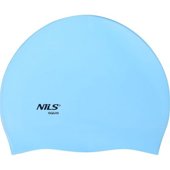 Nils Extreme NQC JEDNOKOLOROWY BL01 JASNONIEBIESKI CZEPEK SILIKONOWY NILS AQUA 13241095 5907695527889