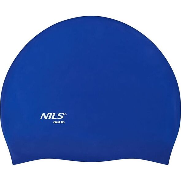Nils Extreme NQC JEDNOKOLOROWY BL04 CIEMNONIEBIESKI CZEPEK SILIKONOWY NILS AQUA 13241098 5907695527919