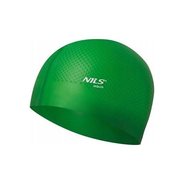 Nils Extreme NQC JEDNOKOLOROWY ZIELONY CZEPEK SILIKONOWY DOTS NILS AQUA 13241100 5907695531213