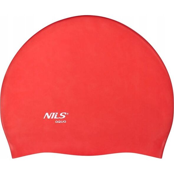 Nils Extreme NQC JEDNOKOLOROWY RD01 CZERWONY CZEPEK SILIKONOWY NILS AQUA 13241101 5907695527988