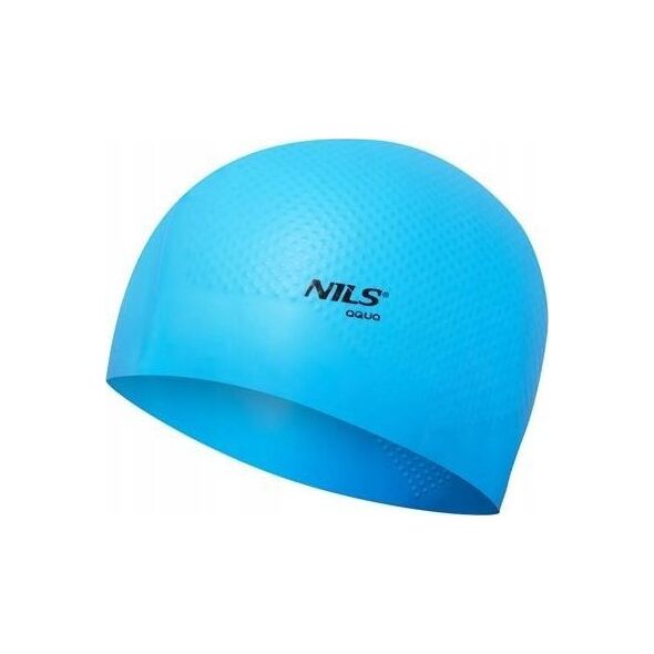 Nils Extreme NQC JEDNOKOLOROWY JASNONIEBIESKI CZEPEK SILIKONOWY DOTS NILS AQUA 13241108 5907695530926