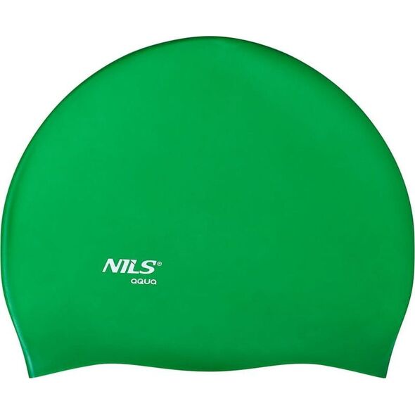 Nils Extreme NQC JEDNOKOLOROWY GR02 ZIELONY CZEPEK SILIKONOWY NILS AQUA 13241111 5907695527926