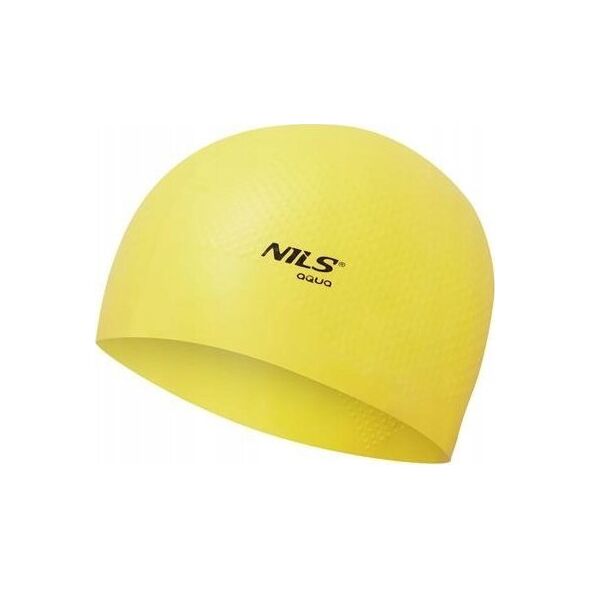 Nils Extreme NQC JEDNOKOLOROWY ŻÓŁTY CZEPEK SILIKONOWY DOTS NILS AQUA 13241112 5907695531466