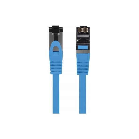 Lanberg Patchcord Lanberg S/FTP kat.8.1 1m LSZH CU fluke passed niebieski 13242616 5901969440386
