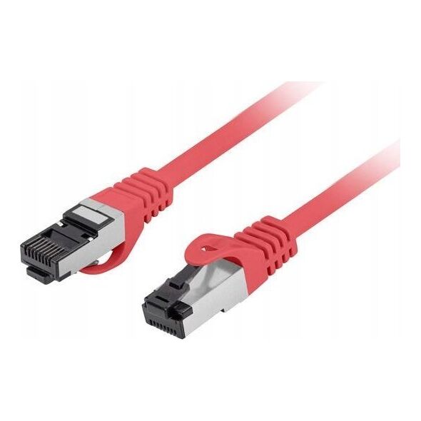 Lanberg Patchcord Lanberg S/FTP kat.8.1 1m LSZH CU fluke passed czerwony 13242618 5901969440737