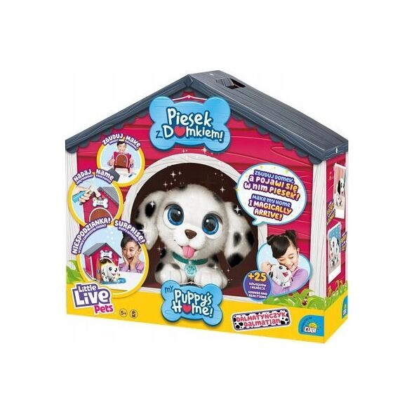 Madej Maskotka Little Live Pets Piesek z domkiem Dalmatyńczyk 13242909 630996264836
