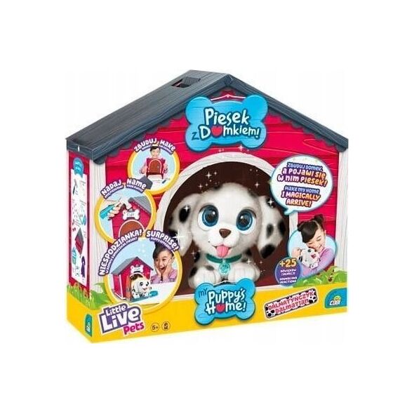 Madej Maskotka Little Live Pets Piesek z domkiem Dalmatyńczyk 13242909 630996264836