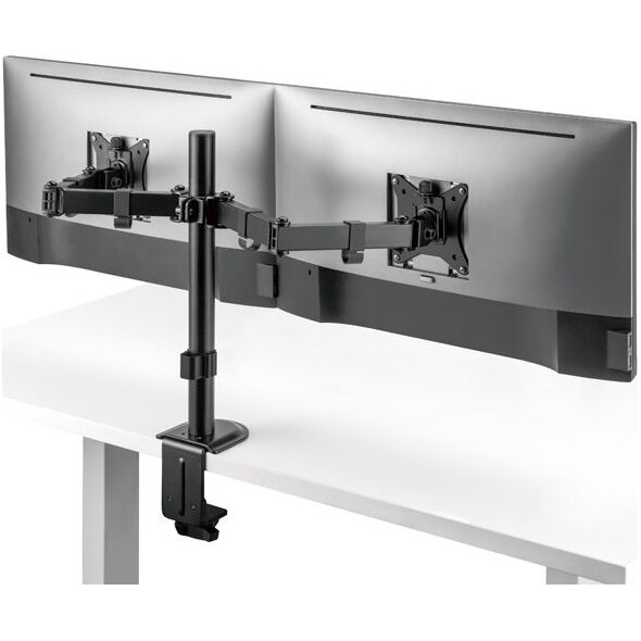 LC-Power Uchwyt biurkowy na 2 monitory 17" - 32" (LC-EQE-A32B-D) 13244332 4262443280180
