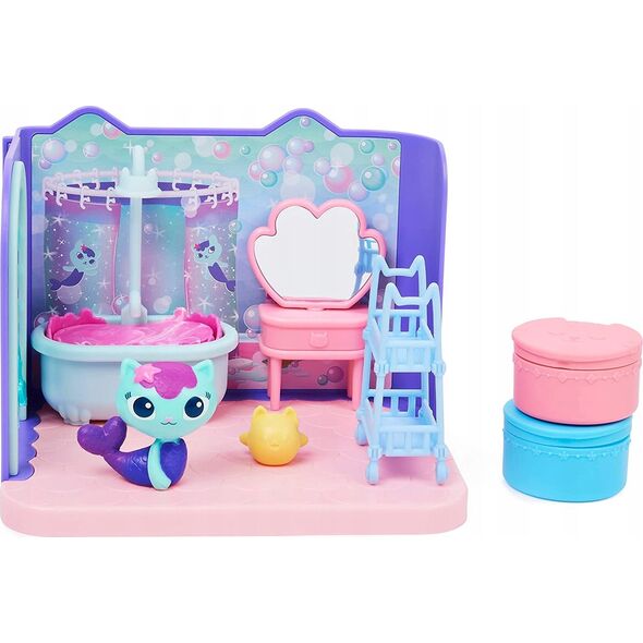 Spin Master Spin Master Gabbys Dollhouse Deluxe Room Bathroom, Fig. (with a seakill figure) 13248509 778988374108