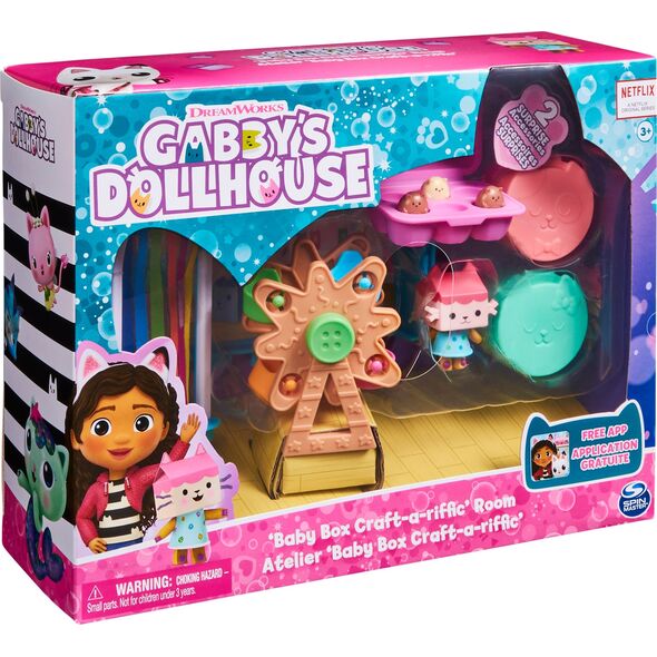 Spin Master Spin Master Gabby's Dollhouse Deluxe Room - Craft-a-riffic Room, Backdrop 13248594 778988380963