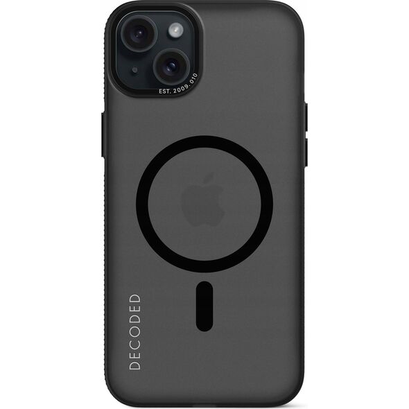 Decoded Etui Decoded Transparent Grip Case z MagSafe do iPhone 15 Plus - szaro-czarne 13249802 8720593010768