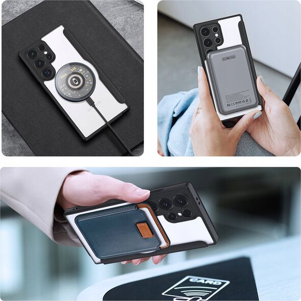 Dux Ducis Etui Dux Ducis Skin X Pro do Samsung S24 Ultra z magnetycznym ringiem i klapką - czarne 13249881 6934913021682