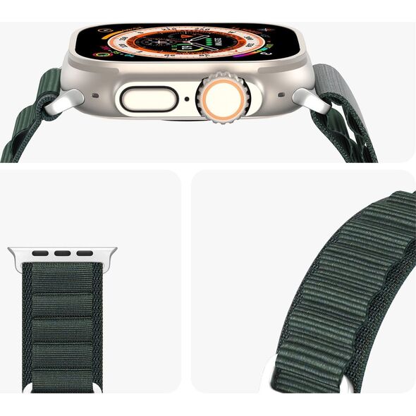 Dux Ducis Sportowy pasek ze sprzączką do Apple Watch Ultra / 9 / 8 / 7 / 6 / SE / 5 / 4 / 3 / 2 / 1 (42, 44, 45, 49 mm) Dux Ducis Strap GS Version - zielony 13249890 6934913026939