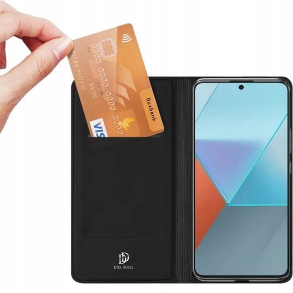 Dux Ducis Etui Dux Ducis Skin Pro z klapką i miejscem na kartę na Xiaomi Redmi Note 13 Pro 5G - czarne 13249911 6934913009130