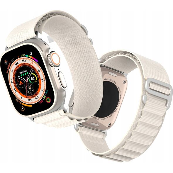 Dux Ducis Sportowy pasek ze sprzączką do Apple Watch 9 / 8 / 7 / 6 / SE / 5 / 4 / 3 / 2 / 1 (41, 40, 38 mm) Dux Ducis Strap GS Version - biały 13249920 6934913026885