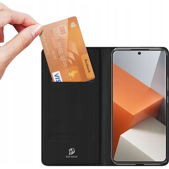 Dux Ducis Etui Dux Ducis Skin Pro z klapką i miejscem na kartę na Xiaomi Redmi Note 13 Pro+ 5G - czarne 13249922 6934913009161