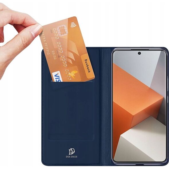 Dux Ducis Etui Dux Ducis Skin Pro z klapką i miejscem na kartę na Xiaomi Redmi Note 13 Pro+ 5G - niebieskie 13249923 6934913009178