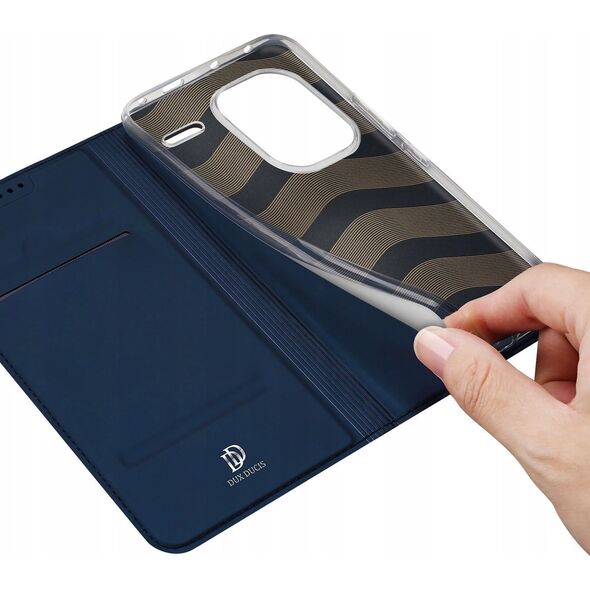 Dux Ducis Etui Dux Ducis Skin Pro z klapką i miejscem na kartę na Xiaomi Redmi Note 13 Pro+ 5G - niebieskie 13249923 6934913009178