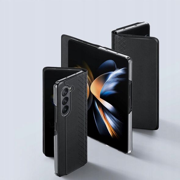 Dux Ducis Skórzane etui z klapką i portfelem do Samsung Galaxy Z Fold5 5G Dux Ducis Bril - czarne 13249937 6934913026700