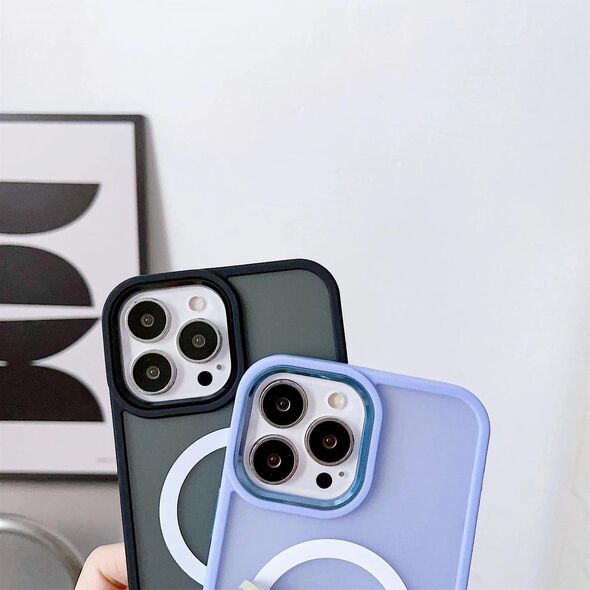 Hurtel Magnetyczne etui z MagSafe Color Matte Case do iPhone 15 Plus - burgundowe 13250012 9145576280126