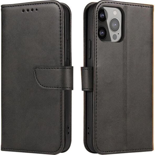 Hurtel Etui z klapką i portfelem Magnet Case do Realme 11 - czarne 13250108 9145576283035