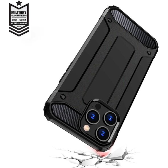 Hurtel Pancerne etui do iPhone 15 Pro Max Hybrid Armor - czarne 13250205 9145576280522